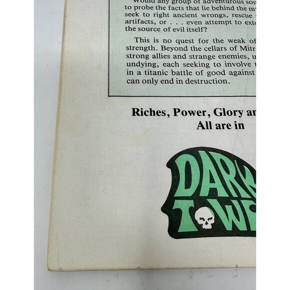 Judges Guild Dark Tower Fantasy Game Aid 1980 Advanced Dungeons & Dragons #88 - Picture 13 of 14
